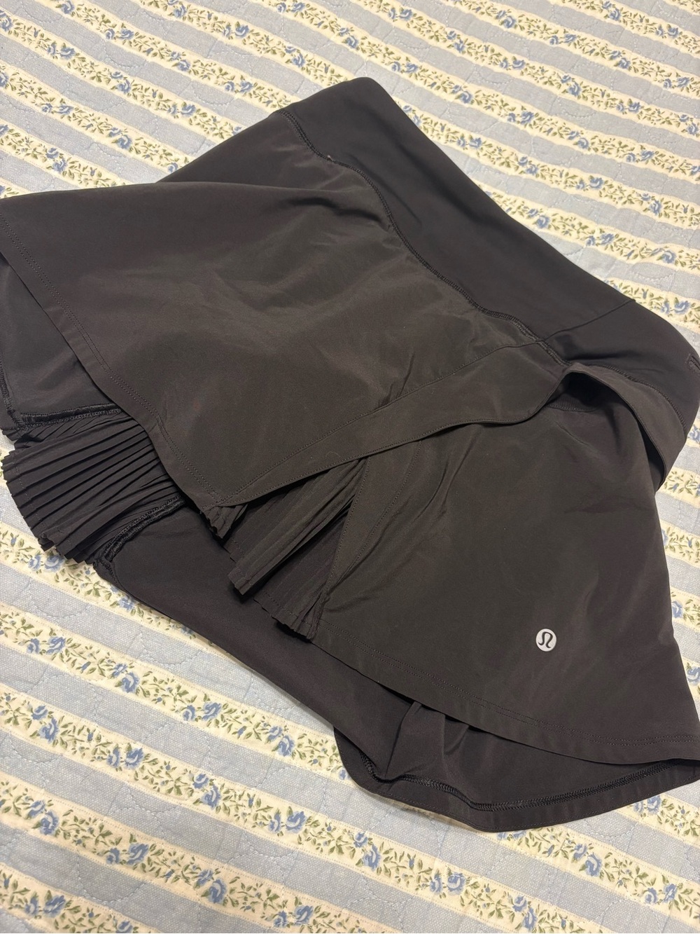 lululemon Black Pleated Athletic Skort